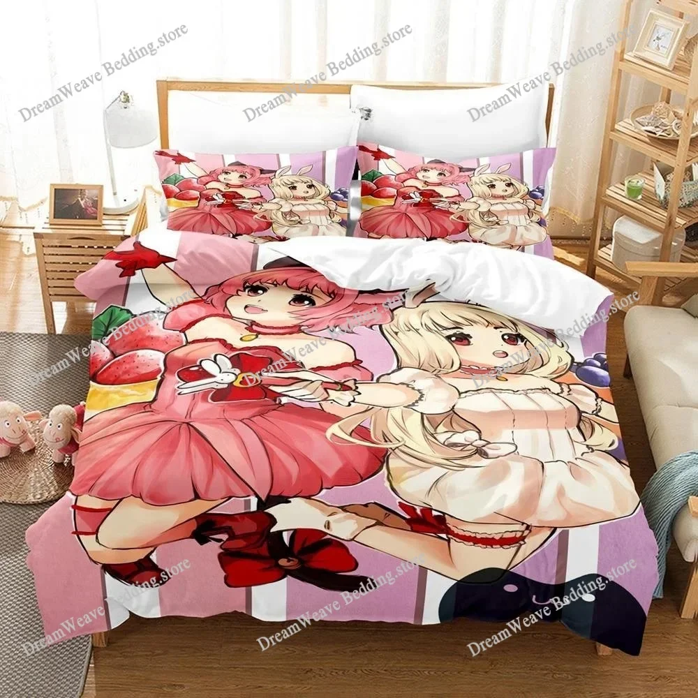 3D Printed Anime Tokyo Mew Mew Bedding Set Boys Girls Twin Queen Size Duvet Cover Pillowcase Bed Kids Adult Home Textileextile96