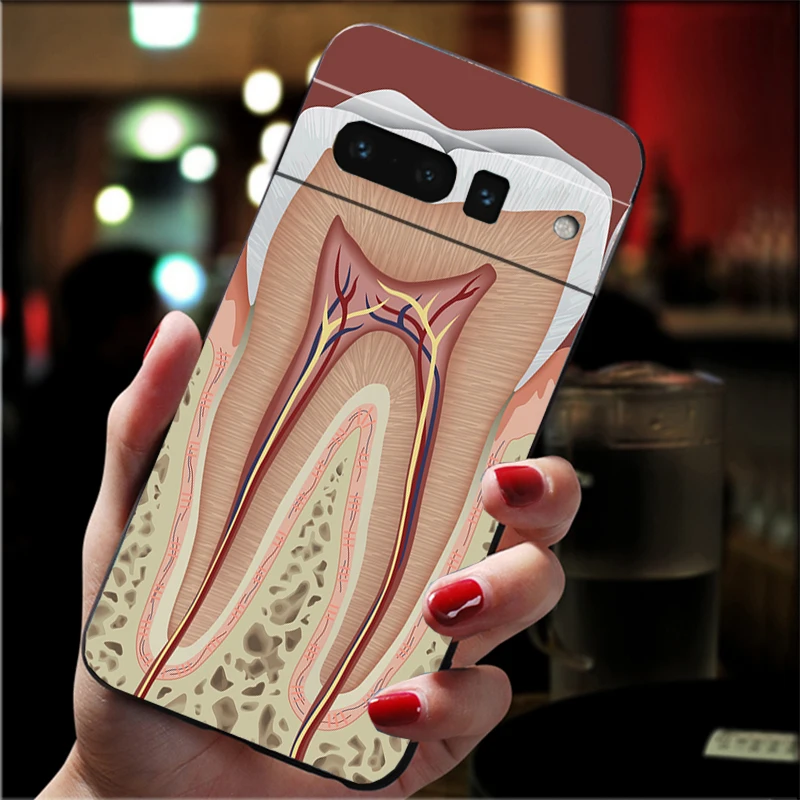 حافظة لهاتف جوجل بيكسل 10 9 برو XL 9A 8 7 6 Pro Pixel 8A 7A 6A Pixel 8 7 6 5 حافظة طبيب الأسنان