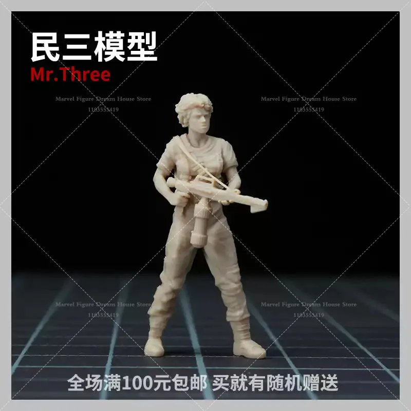 1/64 1/43 Scale Miniature Scene Dolls Un-panited White Figure Mini Micro Model Claustrophobic Space Terror Cosmic Dread Movie