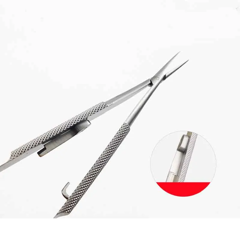 Microscopic ophthalmic instrument lock-type needle holder cosmetic plastic surgery double eyelid embedding surgery tool needle c