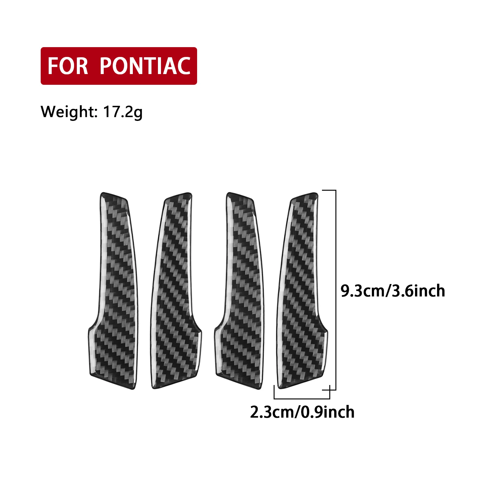 For Pontiac G8 08—09 For Holden Commodore 06—12 Carbon Fiber Car Accessories Inner Door Handle Puller Panel Cover Trim Sticker - view 6