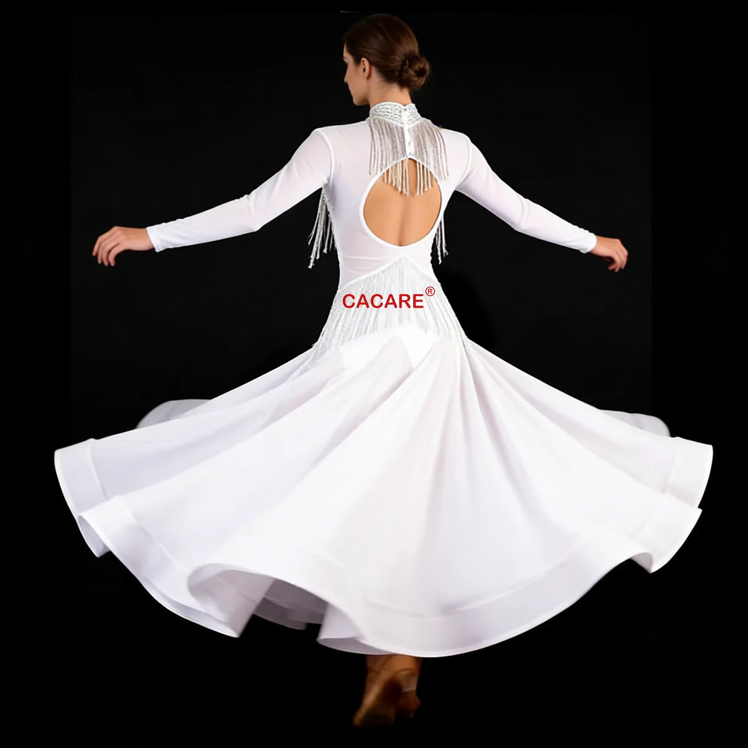 ชุดสำหรับผู้หญิง 2026 ชุดเต้นรำบอลรูม ชุดเต้นรำวอลซ์มาตรฐาน ชุดแสดงเต้นรำสมัยใหม่ ชุดเต้นรำวอลซ์ 1545