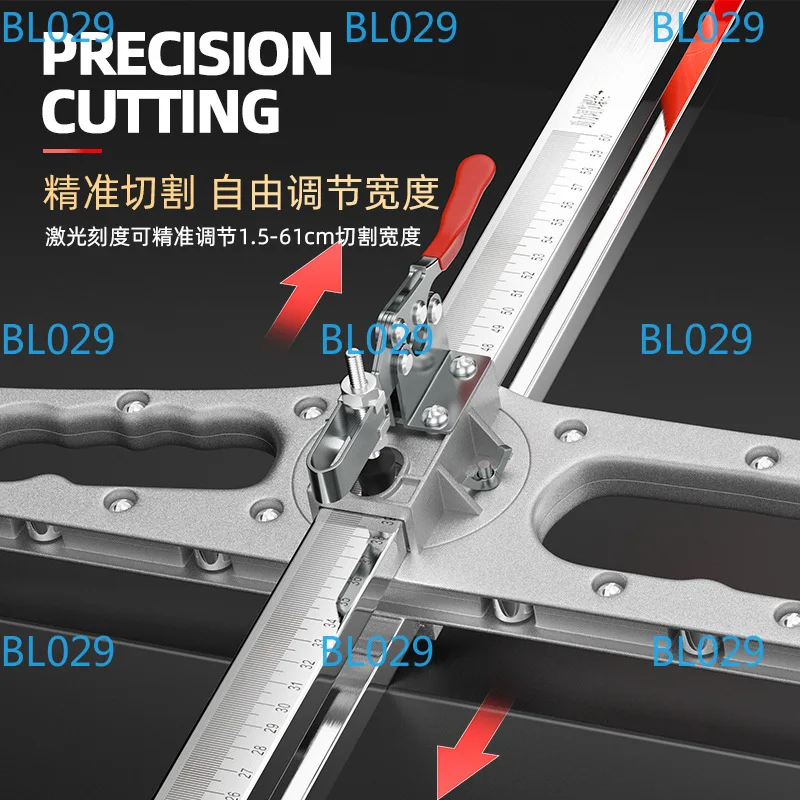 Gypsum board multi-functional cutting board cutting artifact folding handle stainless steel woodworking dust-free special tool