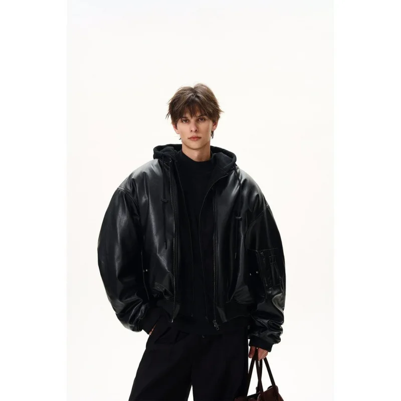 

Мужская твидовая куртка-анорак оверсайз с меховым воротником, в стиле пэчворк, для активного отдыха, тактическая, полихромная, в итальянском стиле, премиум-класса, городская, BF