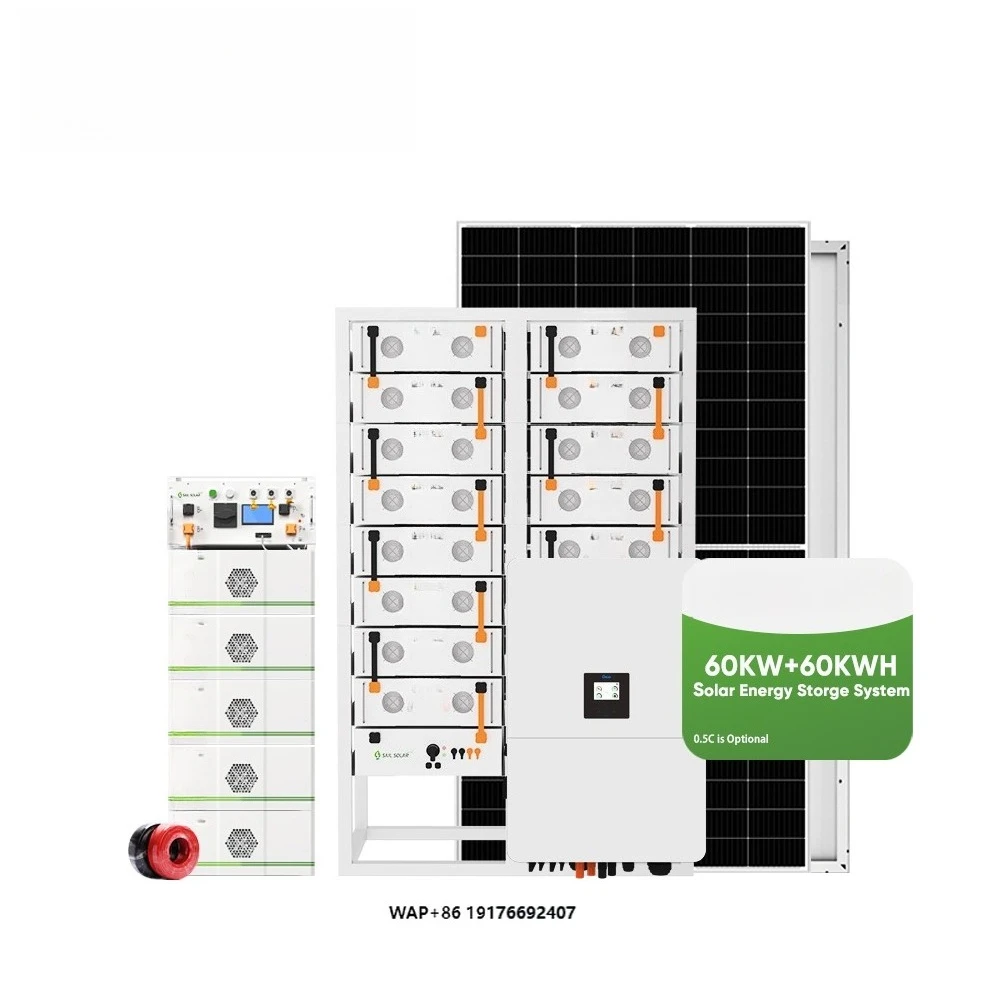 Deye 60kw 80kw Photovoltaic System 100 Kwh 200kwh Battery Storage Hybrid System Complete Set for Industry