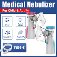 usb Medical Silent Mesh Nebulizer Handheld Asthma Inhaler Atomizer Children Adult Health Care Mini Portable Nebulizer Humidifier