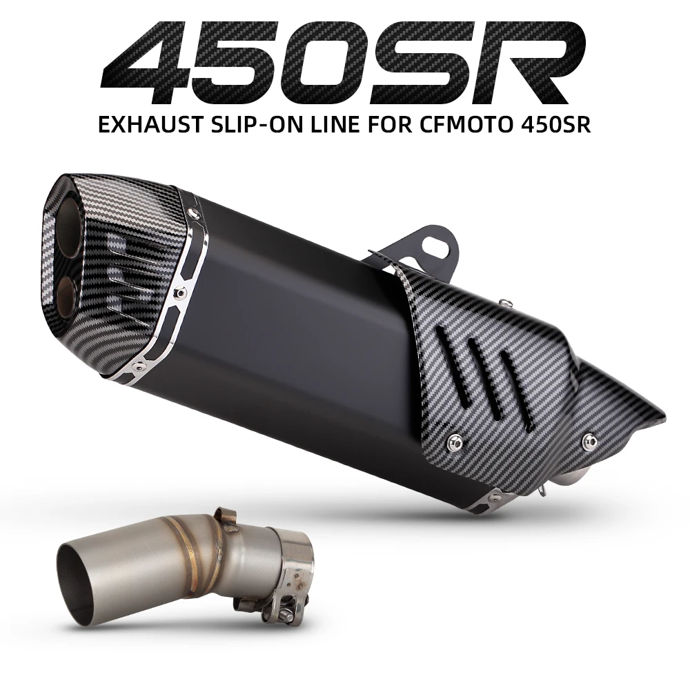 

Moto exhaust Slip on Line S7 Muffler For CF MOTO 450SR 450SS 450NK 450 SR SS NK 2022-2026 motorcycle exhaust pipe racing kit