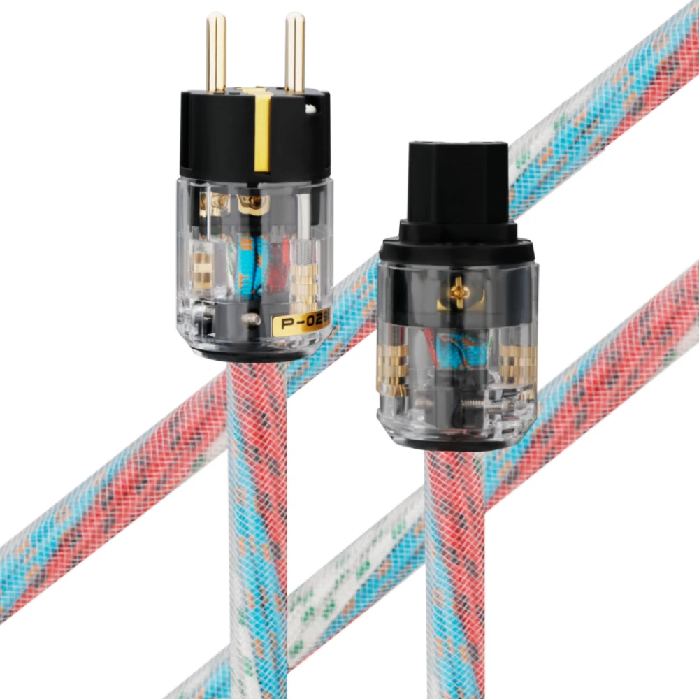 Hifi Audio US/EU Stromkabel Netzstecker OFC Kupferkabel Hi-End 400 Signature Mit Vergoldeten Anschlüssen – Detail 10