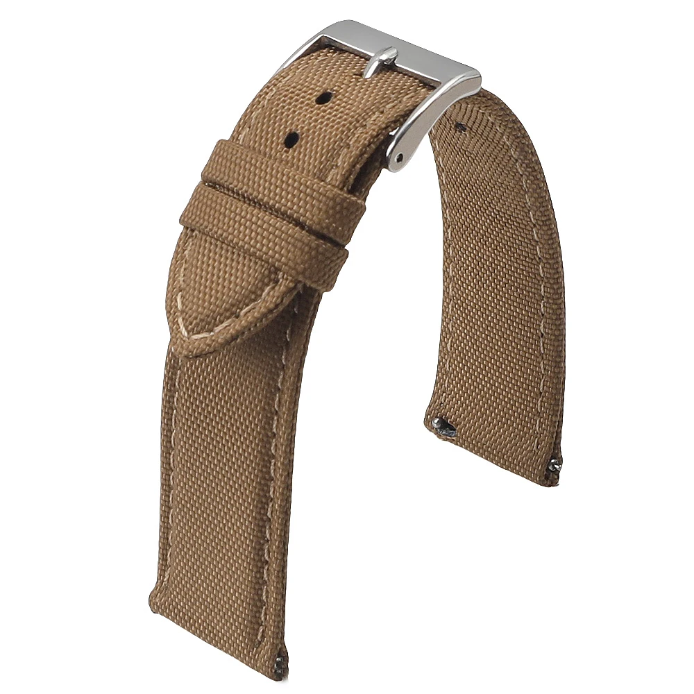 18mm 19mm 20mm 21mm 22mm 24mm Waterdichte Zeildoek Horlogeband Dubbelzijdig nylon Horlogeband Quick Release Band Sport Riem Voor Mannen