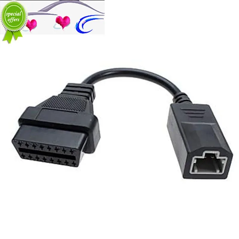 

JMLOBD OBD 2 Cable For Honda3pin OBD1 Adapter OBD2 OBDII forHon-da 3 pin to 16 pin Connector