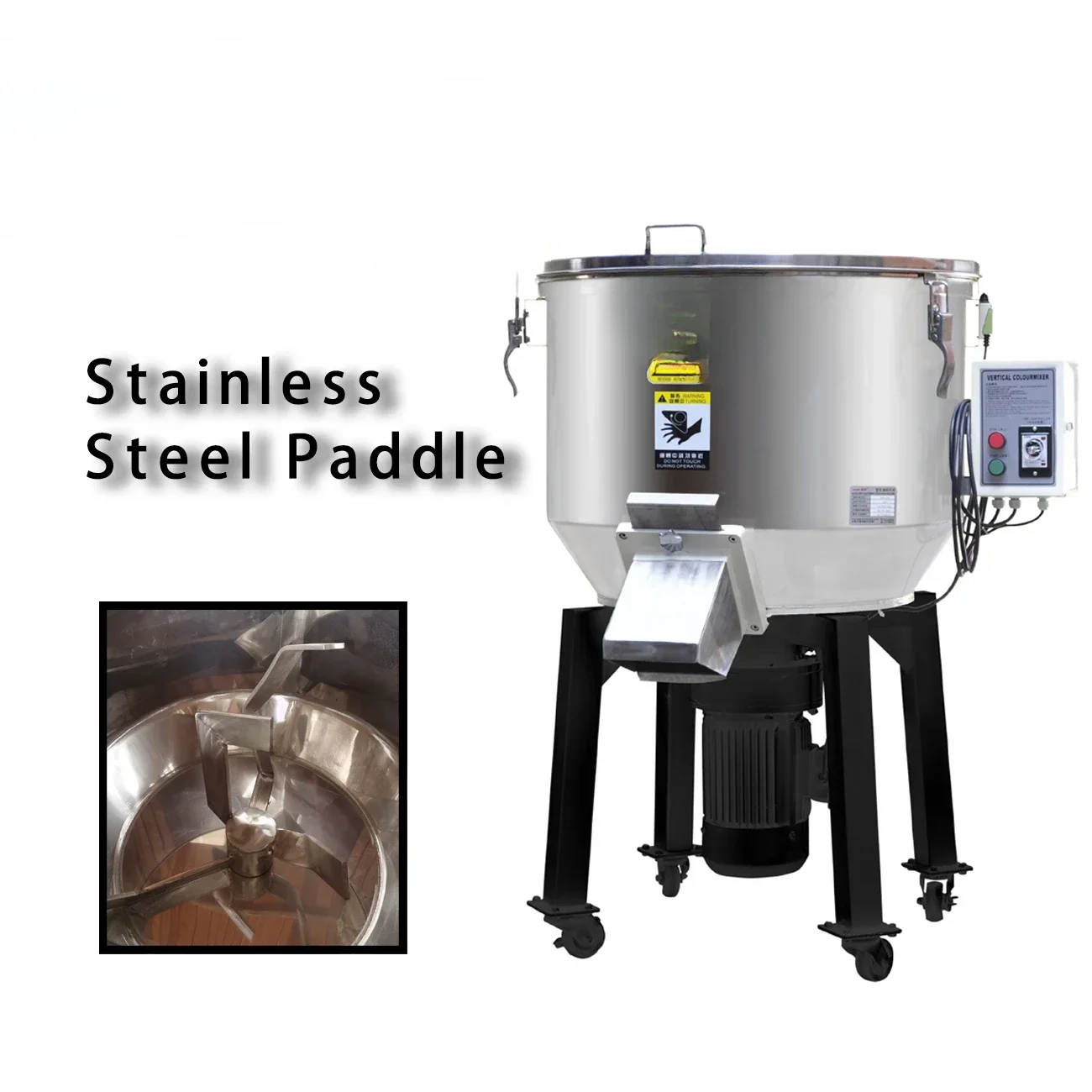 200KG 5.5kw Industrial Blending Vertical Color Plastic Mixer  Plastic Pellets Vertical Color Mixer