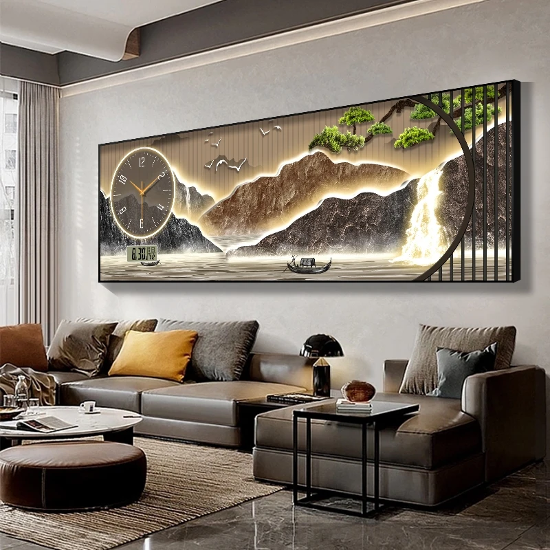 Minimalist Nordic Wall Clocks Restaurant Design Art Mural Big Size Wall Watch Modern Luxury Relogio De Parede Home Decoration