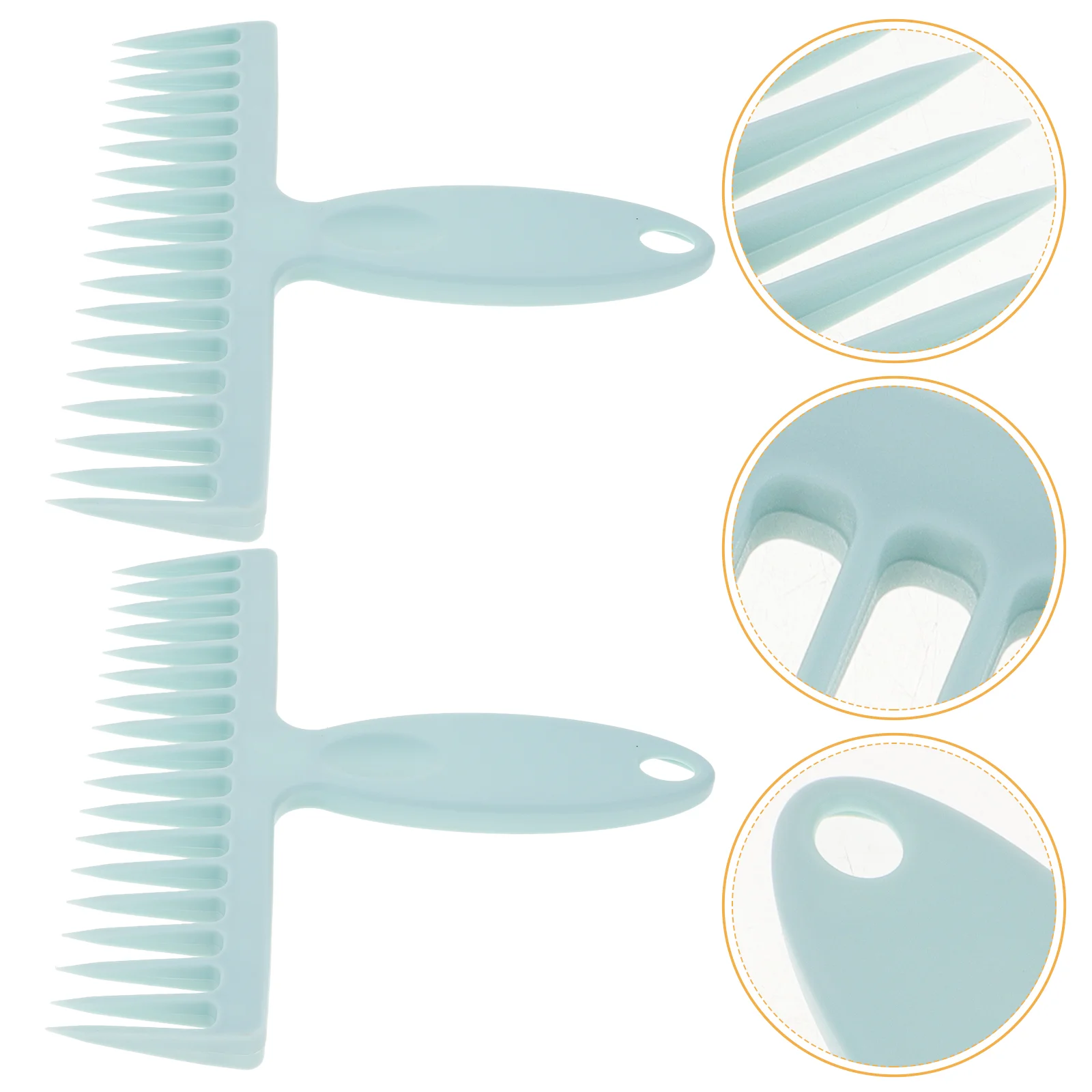 2 Pcs Diffusers Broom De-linting Teeth Convenient Cleaning Comb Hair Removal Carpet Blue Multi-use Travel