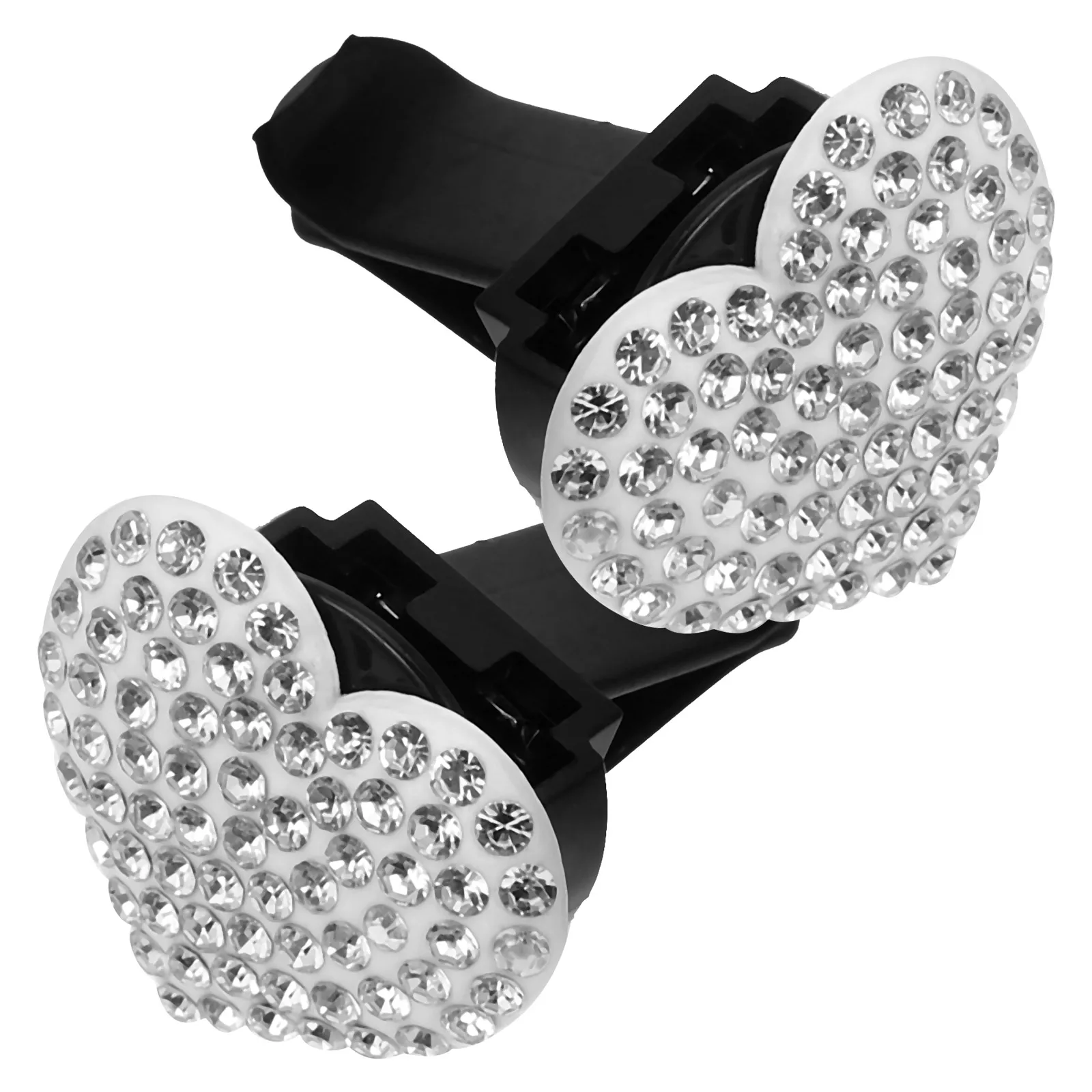 

2pcs White Shaped Air Freshener Vent Clips Vent Clips Air Freshener Holder Cute Decorations PP Material Safe Reliable