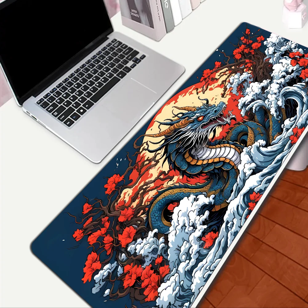 Dragon Mousepad Large XXL Desktop Desk Mat Kawaii Gaming Accessories Students Writing Pad Desktop Mat