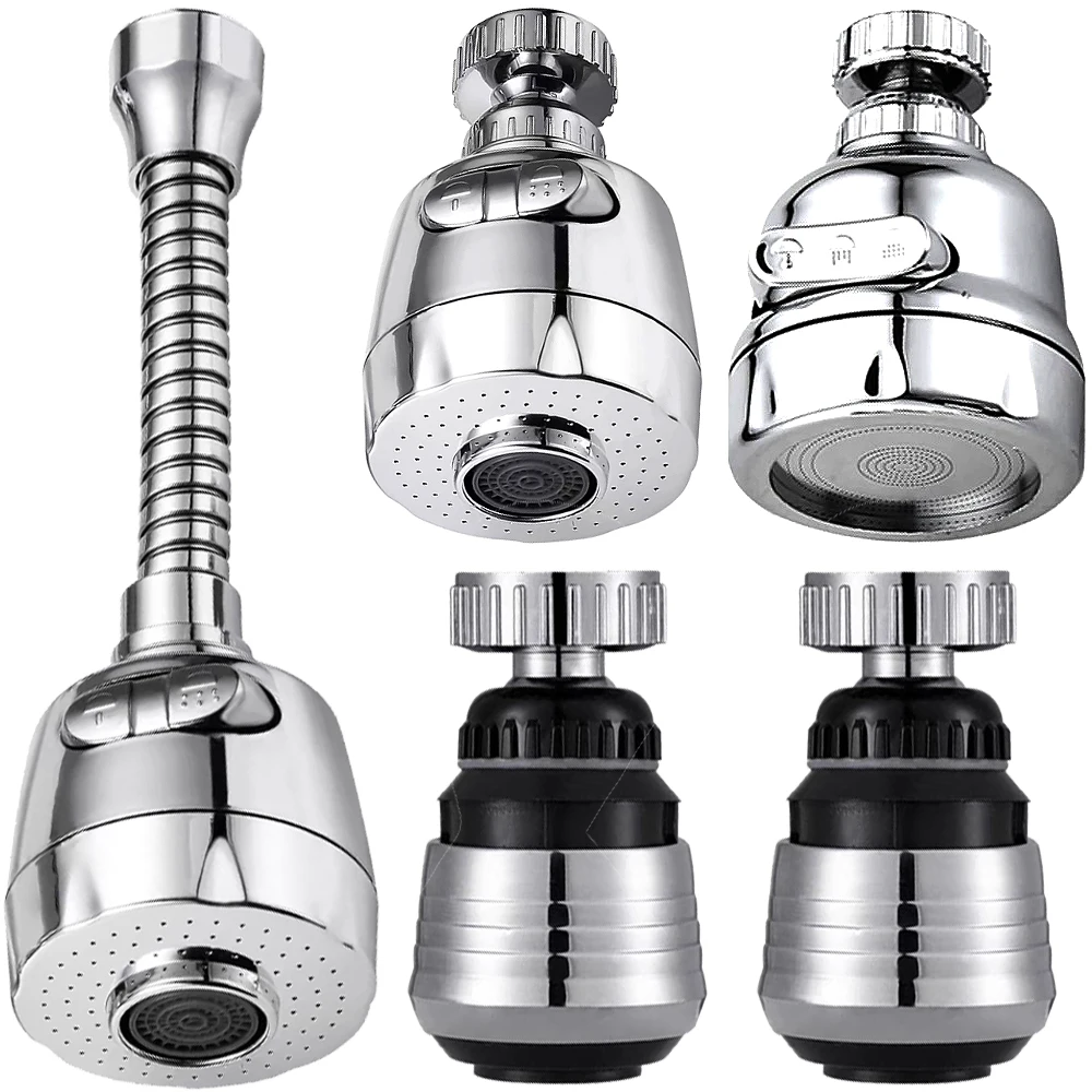 3Mode Universal Faucet Adapter Kitchen Aerator Shower Head Pressure Home Water Saving Bubbler Splash Filter Tap Nozzle Connector