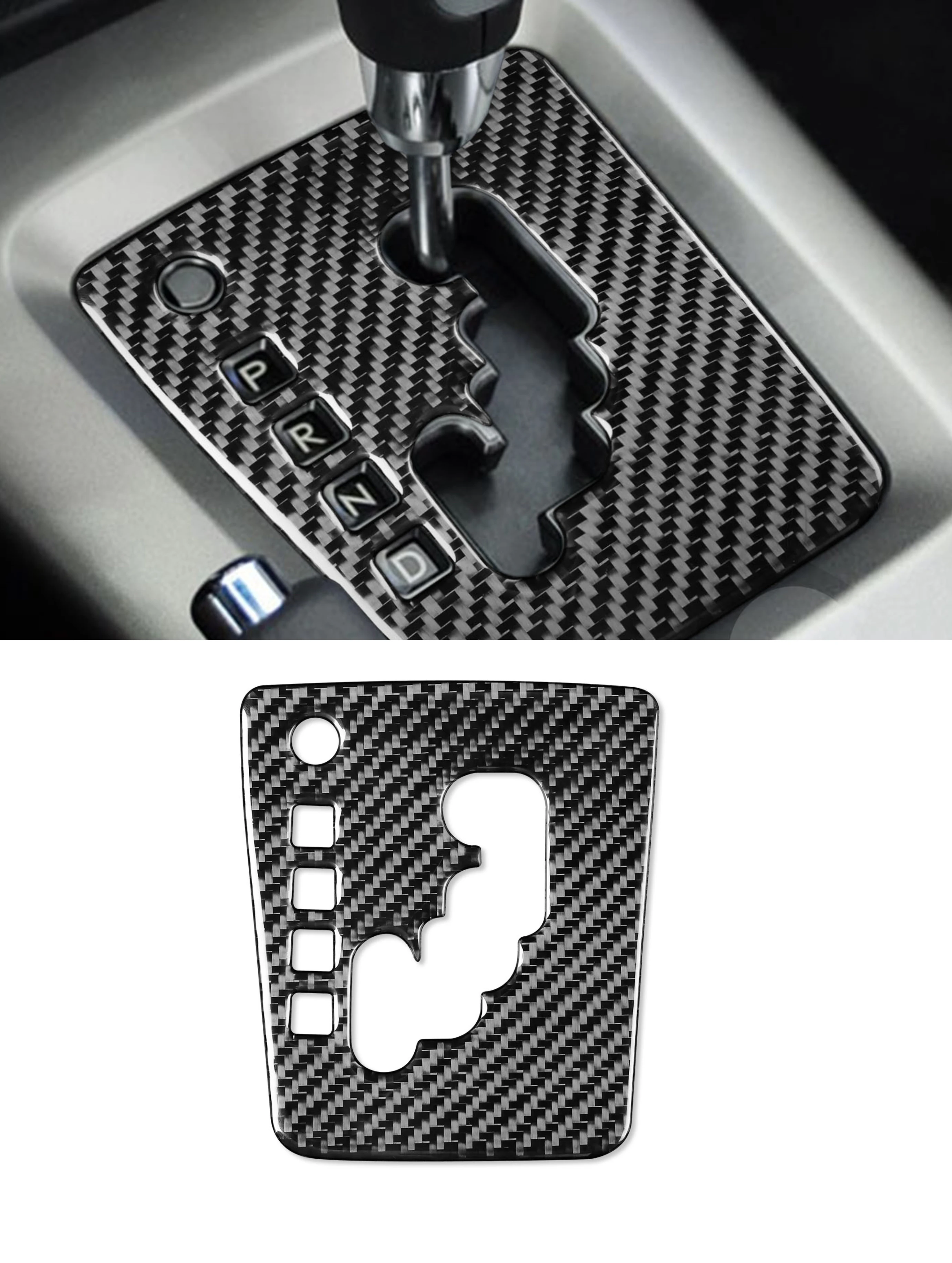 Pop Gear Shift Panel Cover Trim Sticker For Subaru Forester 2008 2009 2010 2011 2012 Decal Car Interior Accessories Carbon Fibe