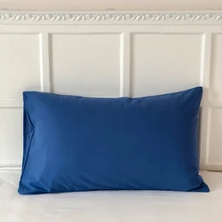 1 funda de almohada de algodón de Color sólido 50x70 50x90 funda de almohada tipo sobre Rectangular funda de almohada de cama de alta calidad