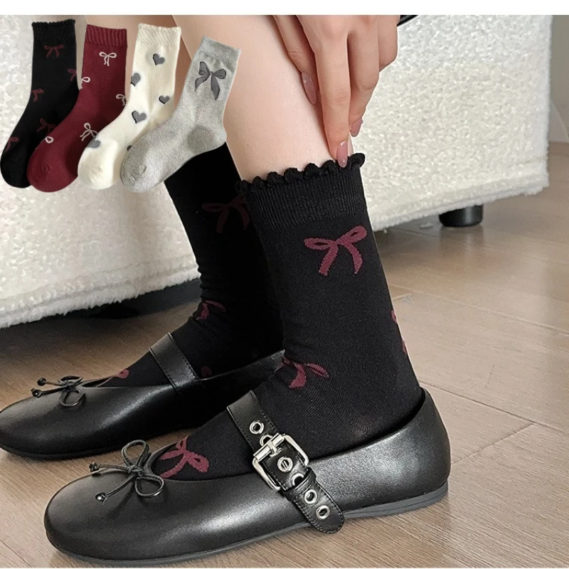 1/4/8 Paar Anti-Geruch-Schweißabsorbierende Crew-Socken für Damen, modischer Druck, weiche, bequeme und atmungsaktive Damen-Freizeitsocken ﻿