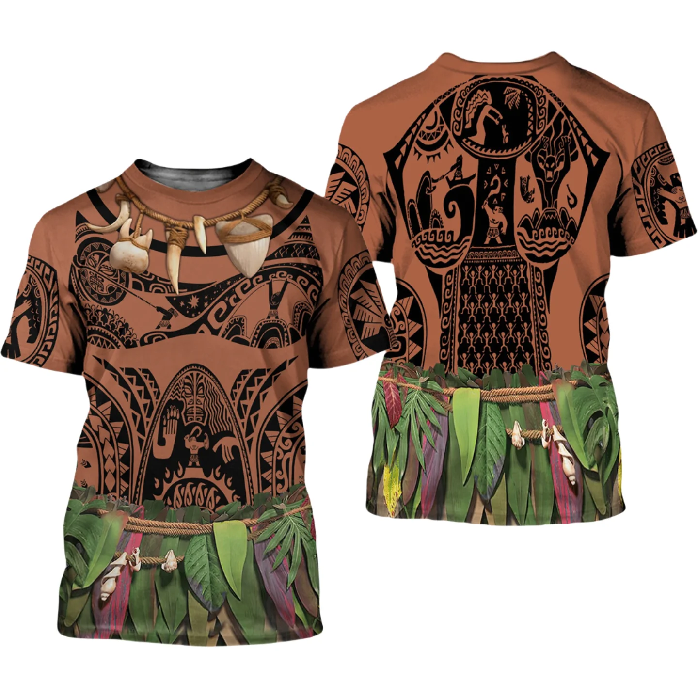 

Halloween Cosplay Trendy T Shirt Outdoor Casual Children's Sports Tops Interesting Primitive Tribal Style Fashion Men's T-shirts