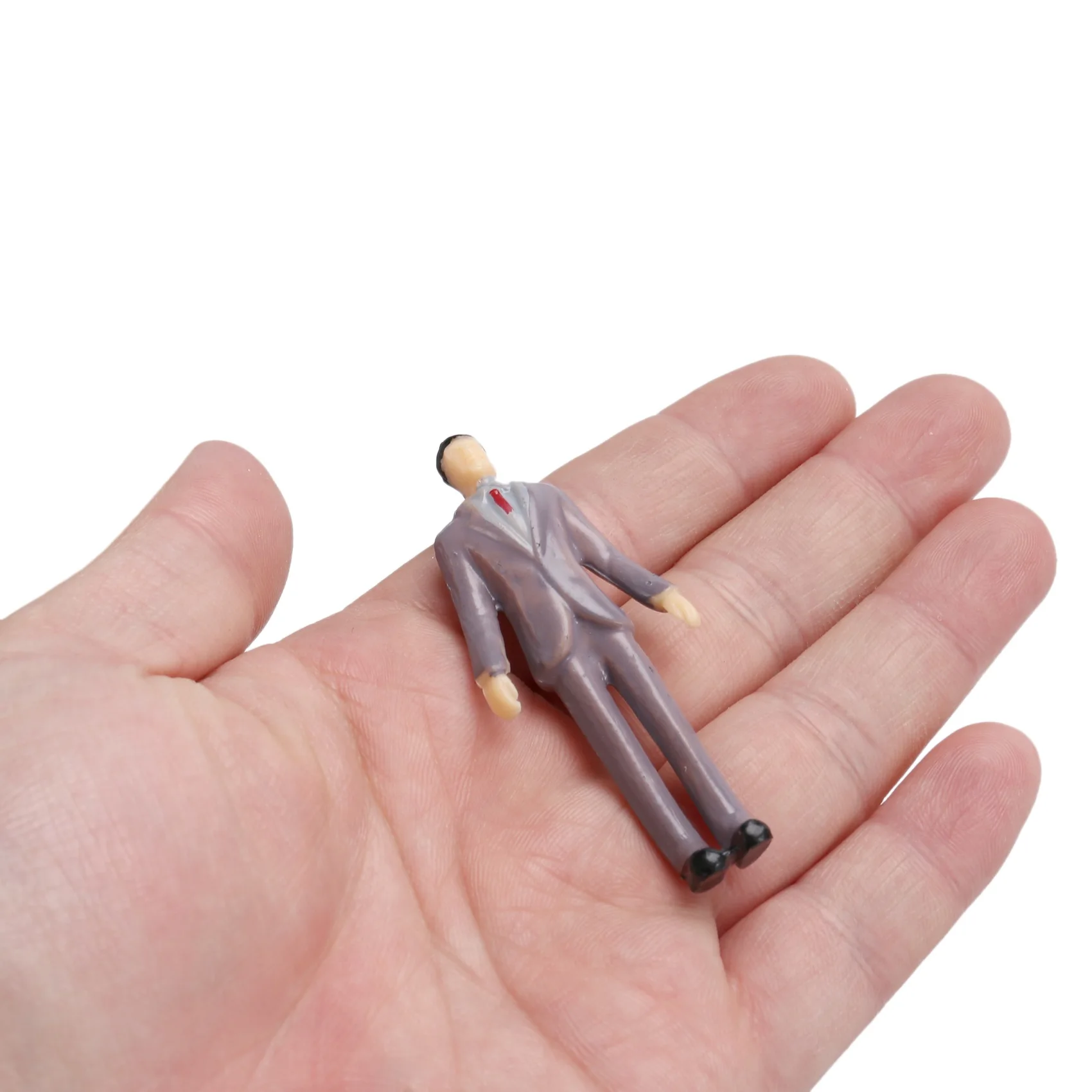A64E 50pcs G Scale 1:30 Mix Painted Model People Train Park Street Passenger Figures