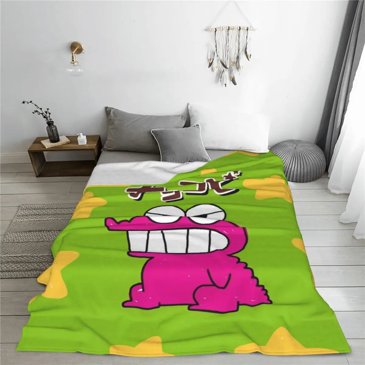 Crayon Shin-chan Chocobi Chocolate Cookie Fuzzy Blankets Anime Fashion Throw Blankets Bedding Lounge 200x150cm Quilt