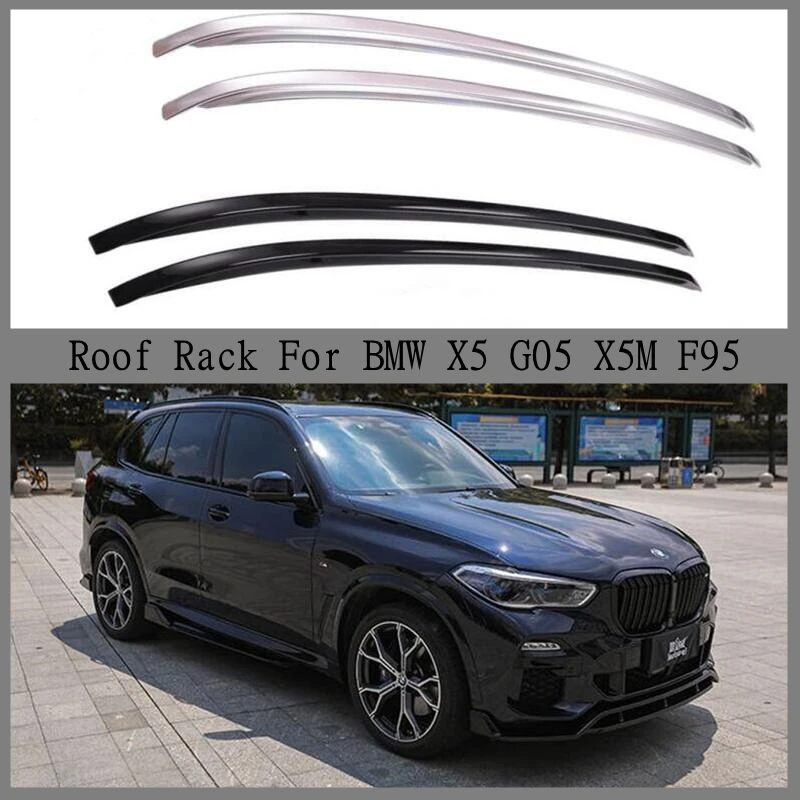 

Багажник на крышу для BMW X5 G05 X5M F95 2019-2023, высококачественные рейки из алюминиевого сплава, рейки для багажа, багажники, верхние рейки для бокса