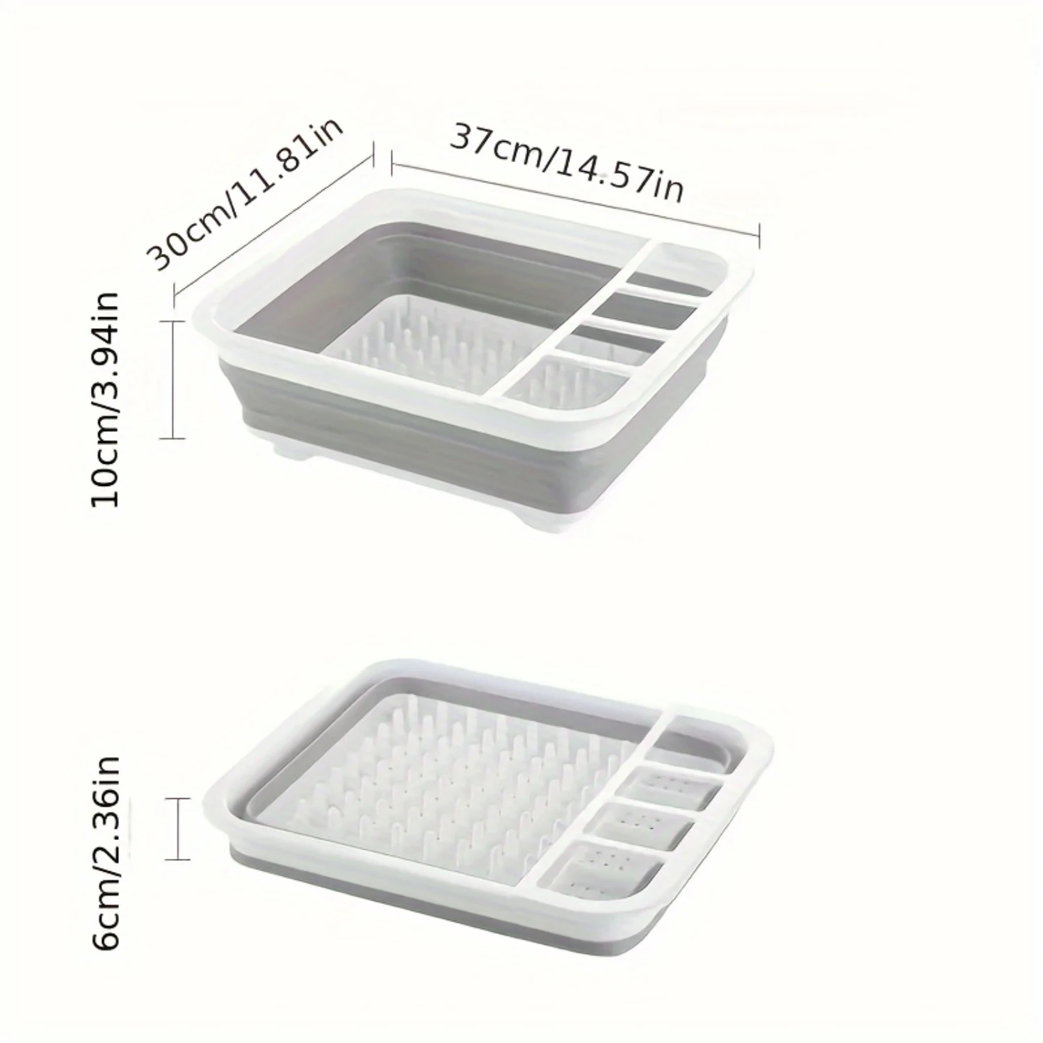 Collapsible Dish Drying Rack For Kitchen Counter, Tableware  Rack, Over The Sink Dish Drainer, Fruit Vegetable Washing Sink Drai