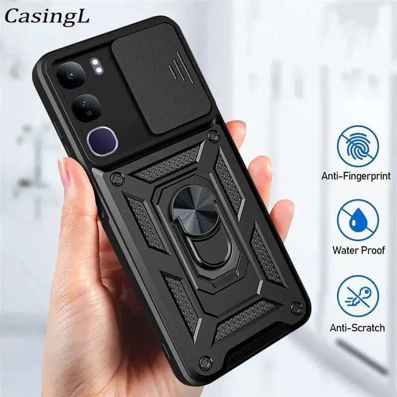 Case For vivo V40 Lite 4g/5G Prov40 Heavy Duty with Camera 360 Rotate Kickstand Shockproof Cover VIVO V40 pro V 40 v40 lite 4G