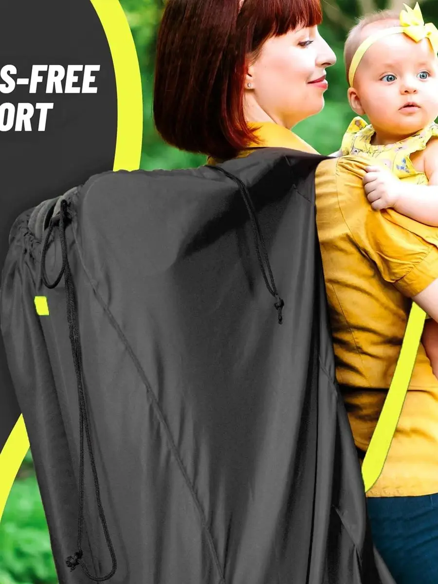 Saco de assento de carro Oxford para viagem de avião, carrinho de bebê, portador infantil, bolsa de armazenamento com alça, 420D