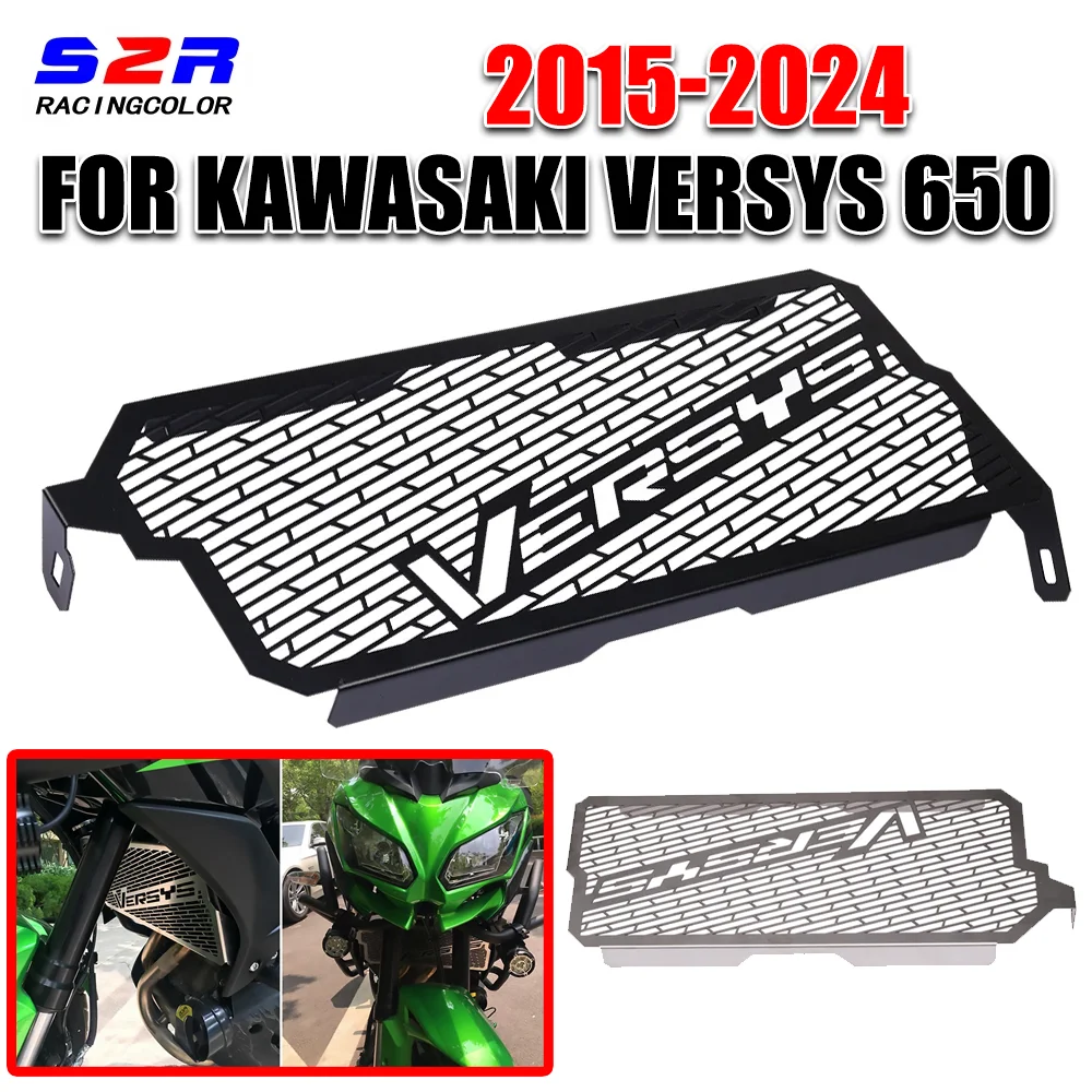 

For Kawasaki VERSYS 650 KLE Versys650 2015 - 2024 2022 2023 Accessories Radiator Grille Guard Grill Heat Dissipation Network