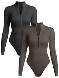 Seamless Yoga Pullover Shirts Women's Sports Fitness Long Sleeve Ribbed High Waist Tights Fitness Yoga Sports Top