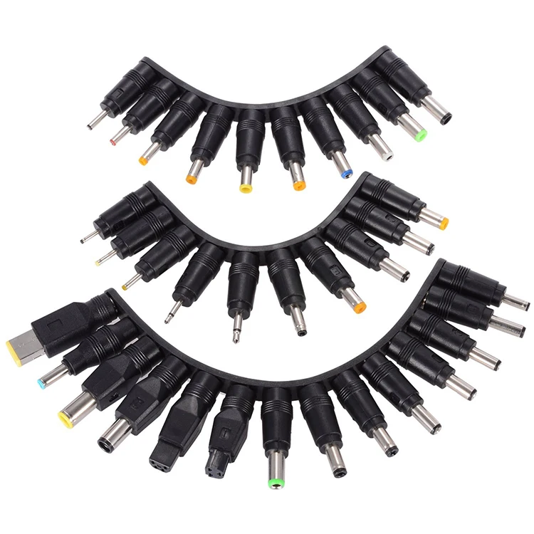 Portátil dc adaptador de alimentação kits 34 pçs universal 5.5mm x 2.5mm dc ac dicas conector para lenovo thinkpad plugue de alimentação jack