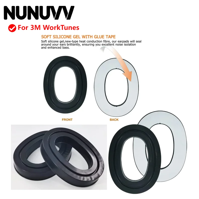 

Replacement Mesh / Ice gel / Leather Ear pads Fits for 3M WorkTunes Headphones