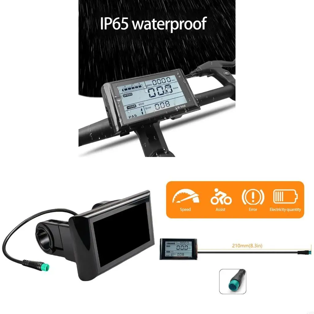 

Электрические скутеры ЖК -дисплей измеритель большой экран панель управления экраном с водонепроницаемой для различных погодных