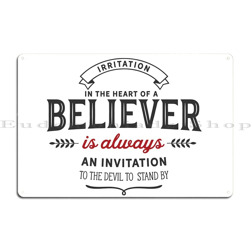 Irritation In The Heart Metal Sign Plaques Cinema Party Cave Printing Living Room Tin Sign Poster