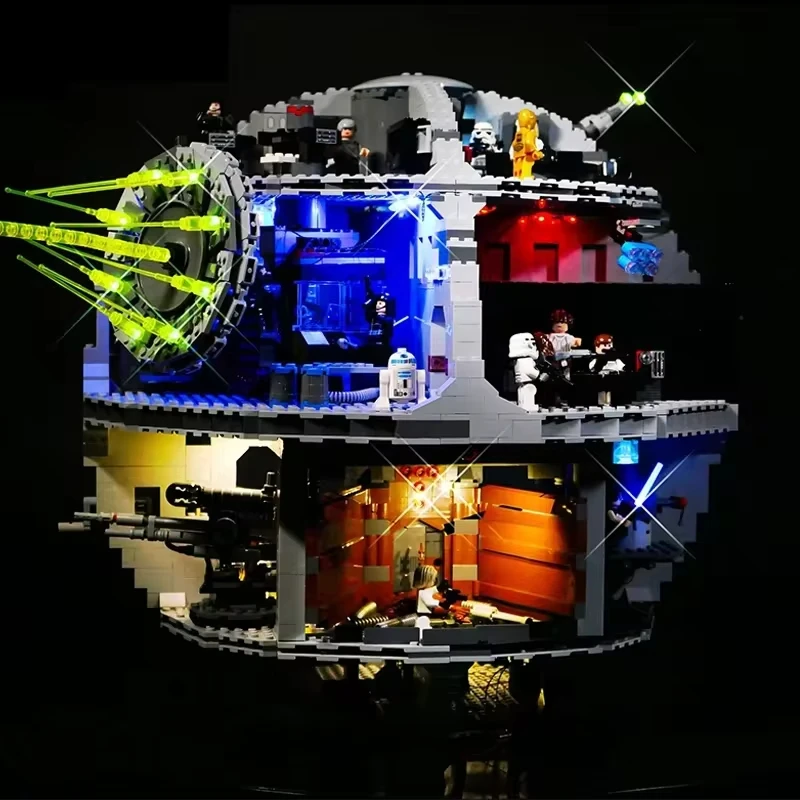 DIY LED Light Kit For LEGO 75159 Death Star Building Blocks Set   ( Only LED Light,Without Blocks Model)