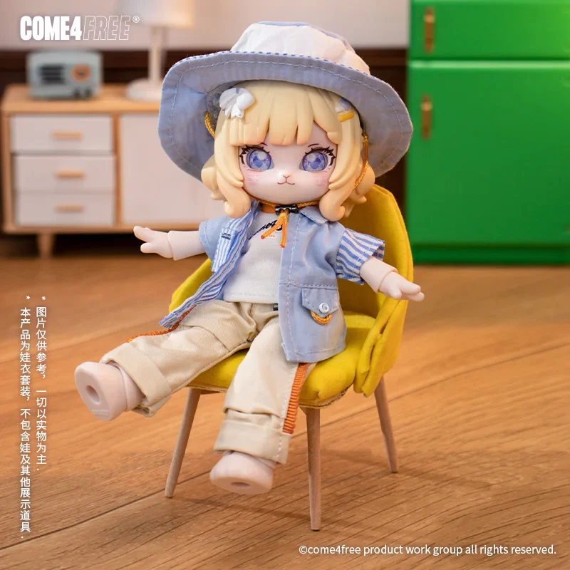 COME4FREE Daily Series Hat Bubble OB11 Doll BJD Doll Clothes Doll Skirt Clothing Anime Figure Ornaments -Only Send Clothes