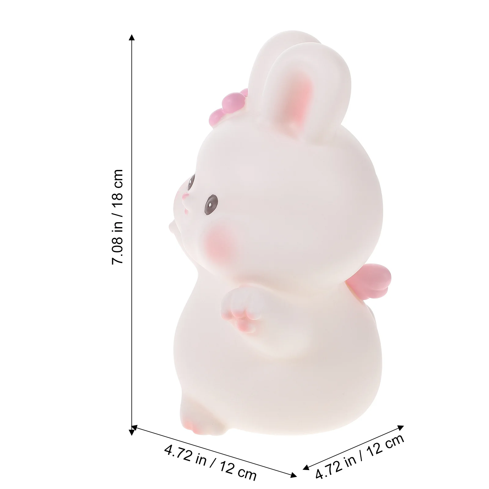 Rabbit Shaped Piggy Bank Creative Decorative Saving Bank for Desktop Bedroom Living Room Coin Container Rabbit Shaped Saving Pot