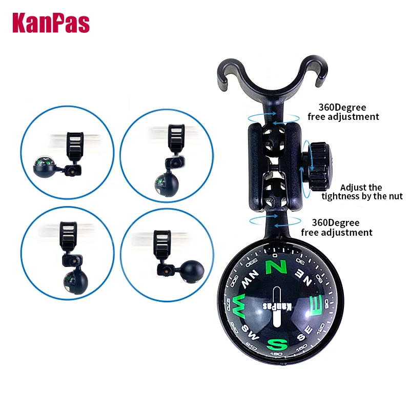 2023 KANPAS Compass for Car / Compass ball for Rearview Mirror/ Professional Compass for Car /no liquid leaking ball compass