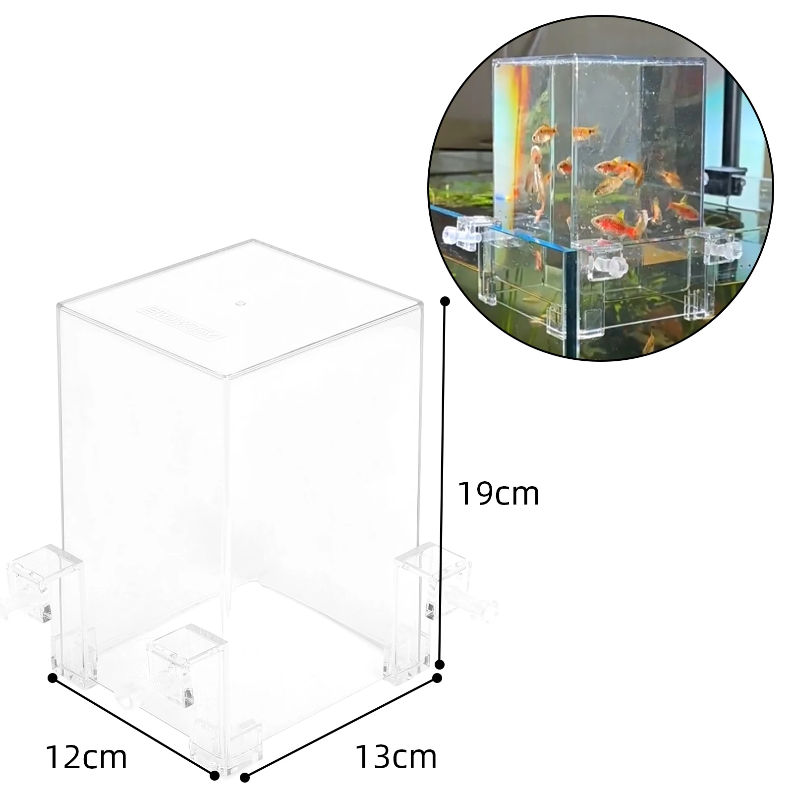 Negative Pressure Fish Tank Suspended Fish Elevator Fish Tank Water Level Maintenance Increase Fish Activity Area Aquarium Decor