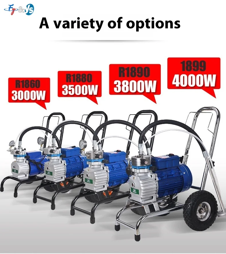 

Полностью автоматический электрический безвоздушный распылитель высокого давления, бытовой распылитель для латексной краски, внутренняя наружная машина для окраски стен