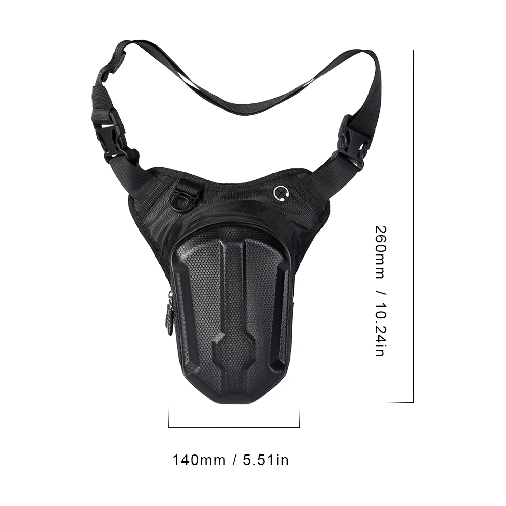 Motorcycle Drop Leg Side Bag Hard Shell Outdoor Casual Waist Bag Multifunctional Mobile Phone Purse Riding Accessories