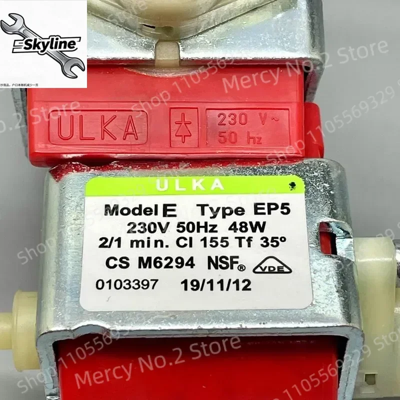 For Ulka EP5 48W 230V Water Pump for Bauknecht 481236018581 DeLonghi 5132106900 422245945091 Fully Automatic Coffee Machine