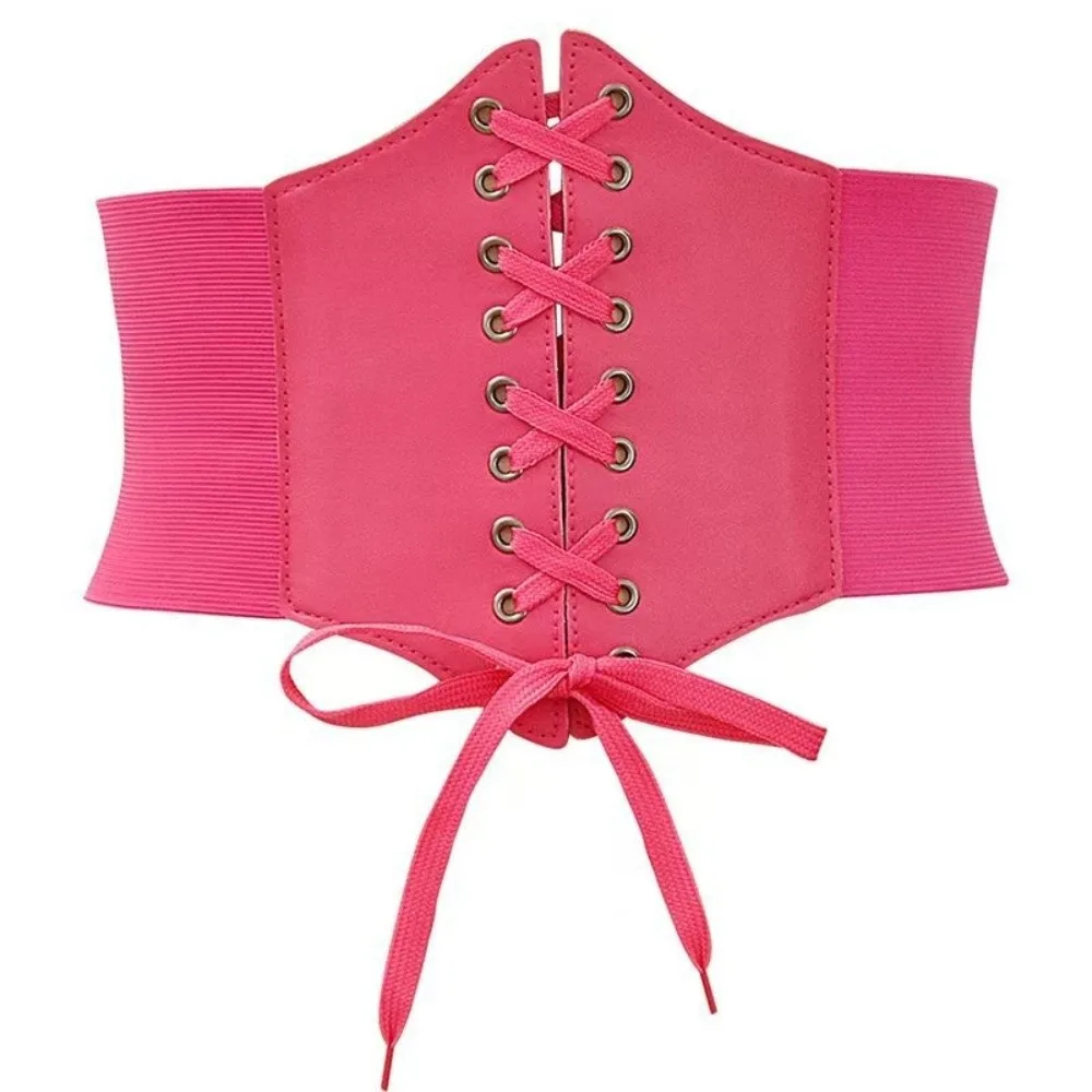 Wide Corset Waist Belt Elastic Design Slimming Waistband Strap Decorative External Wear Waist Bands For Women Lady Girl Bridal
