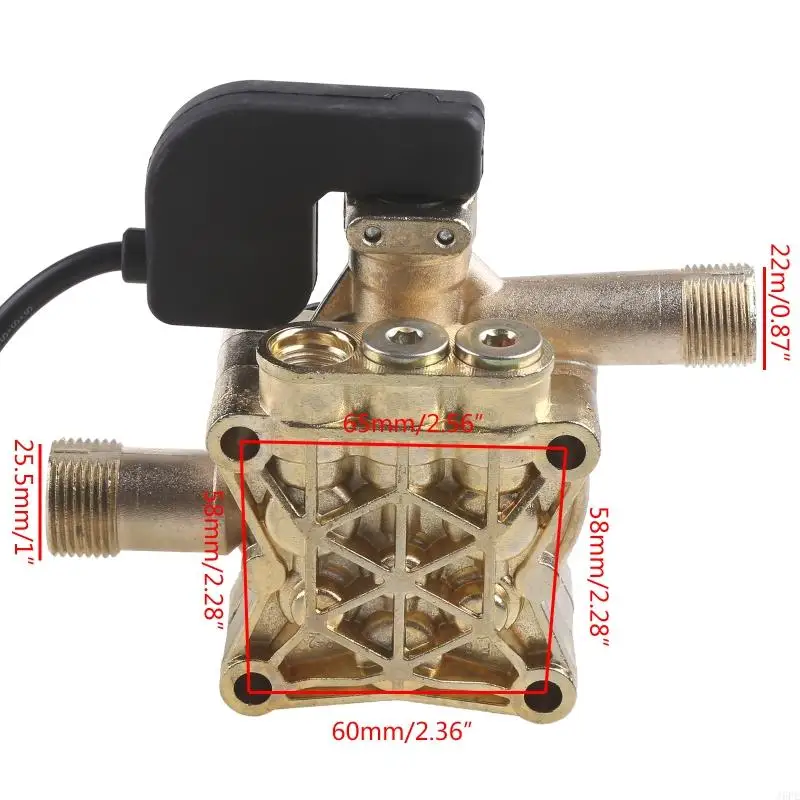 J6PE家庭用ポータブル高圧カーワッシャーポンプヘッドアセンブリアクセサリー2