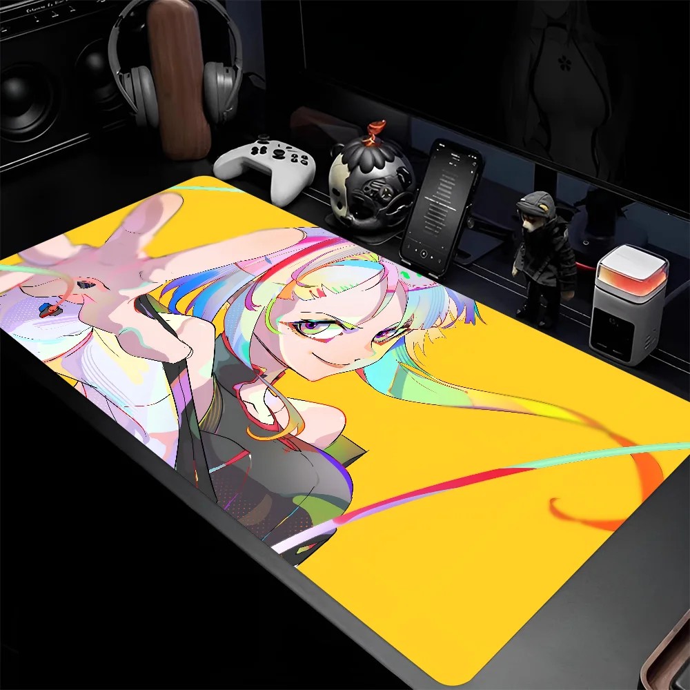 Rebecca Lucyna Kushinada Mousepad Large Gaming Mouse Pad LockEdge Thickened Computer Keyboard Table Desk Mat