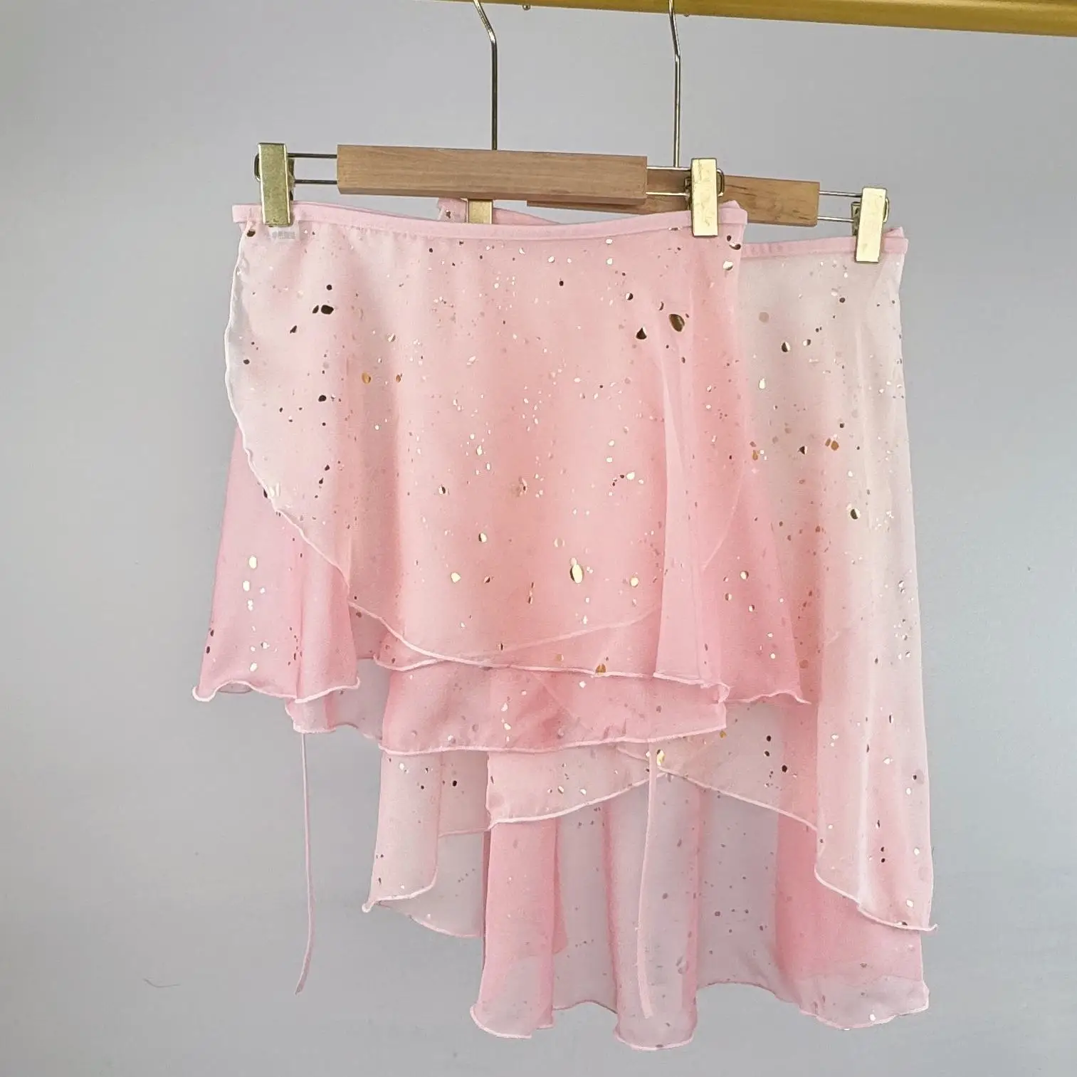 

customized women's adult ballet dance costume gradient hot stamping one-piece lace up skirt body performance skirt ballet tutu