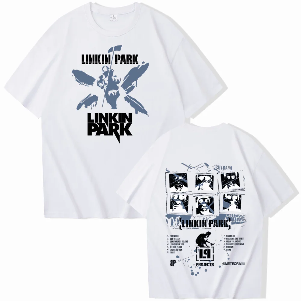 Linkin-Park T-shirt Man Women Harajuku O-neck Summer Casual Shirt Fans Gift Tracksuit Clothes for Men Ropa Para Hombre