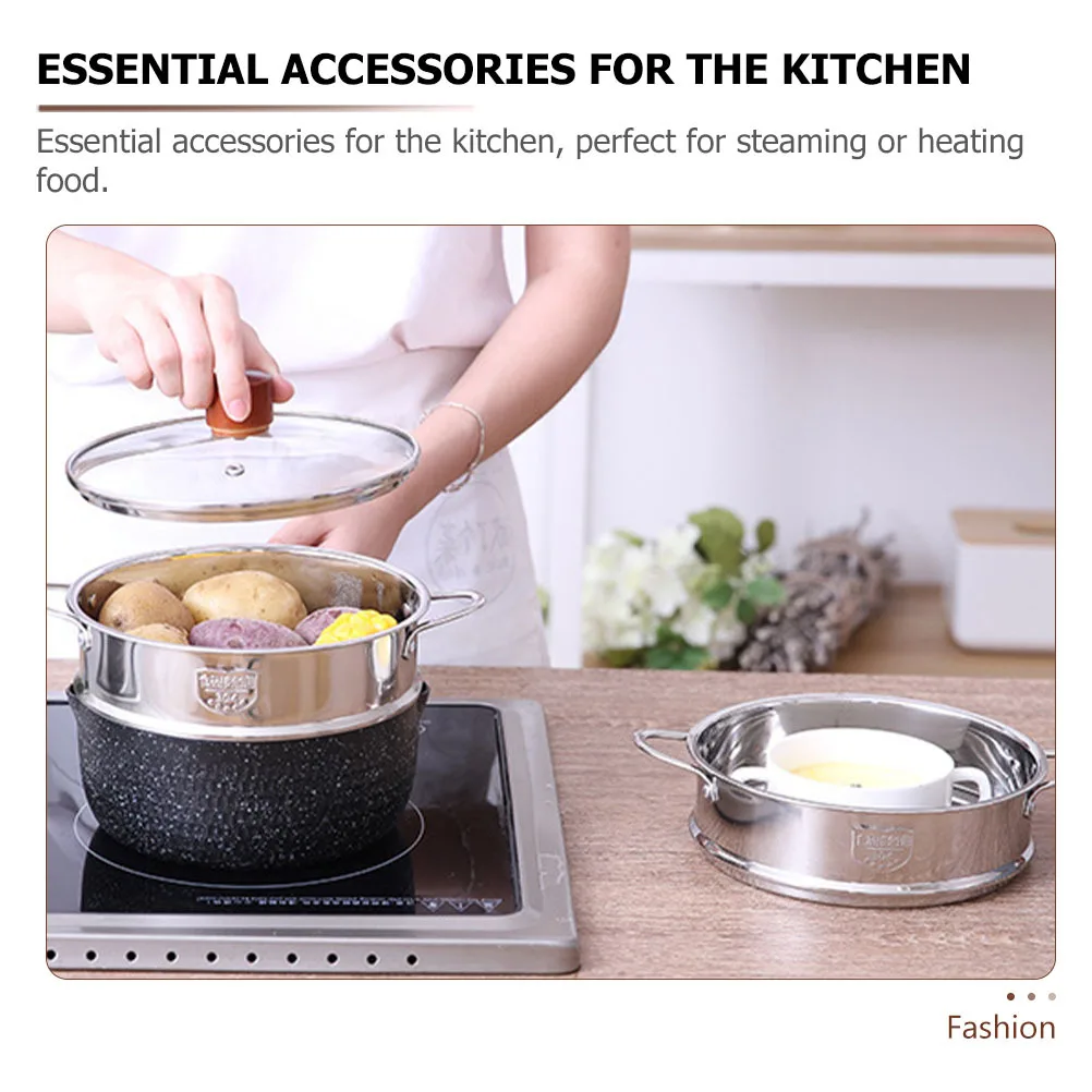 

Пароварка из нержавеющей стали с двойной ручкой, кухонная посуда премиум-класса, корзина для подогрева еды, пароварка, которую можно мыть в посудомоечной машине